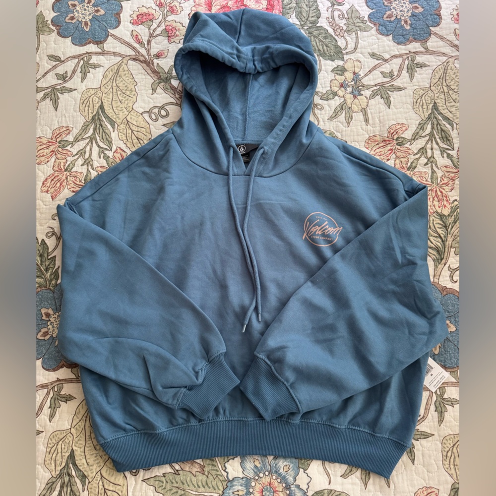 Volcom Beach Bum Cropped Hoodie NWT